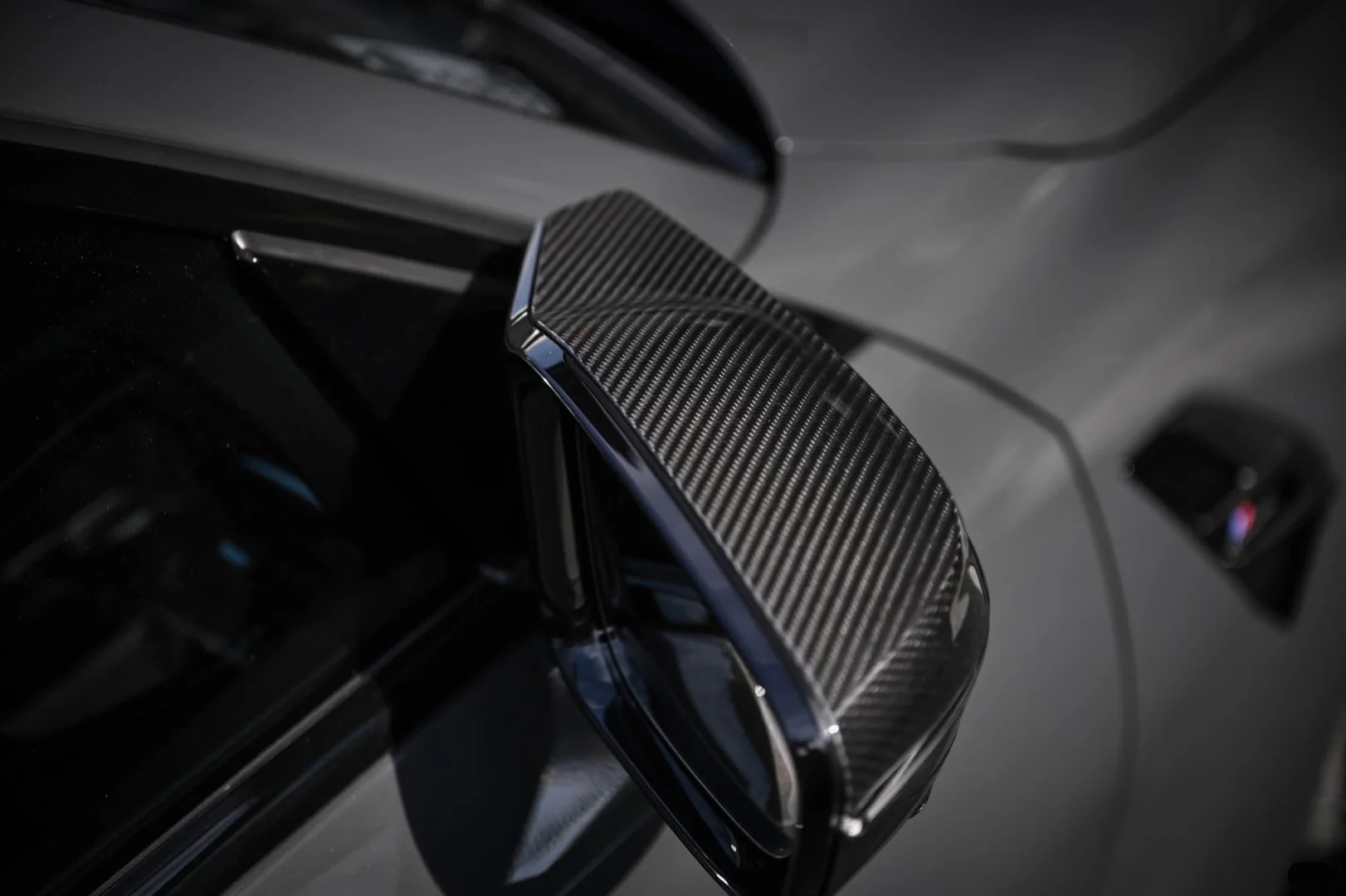 Real Carbon Fiber Mirror Caps Set for BMW M3 M4 G80/G82