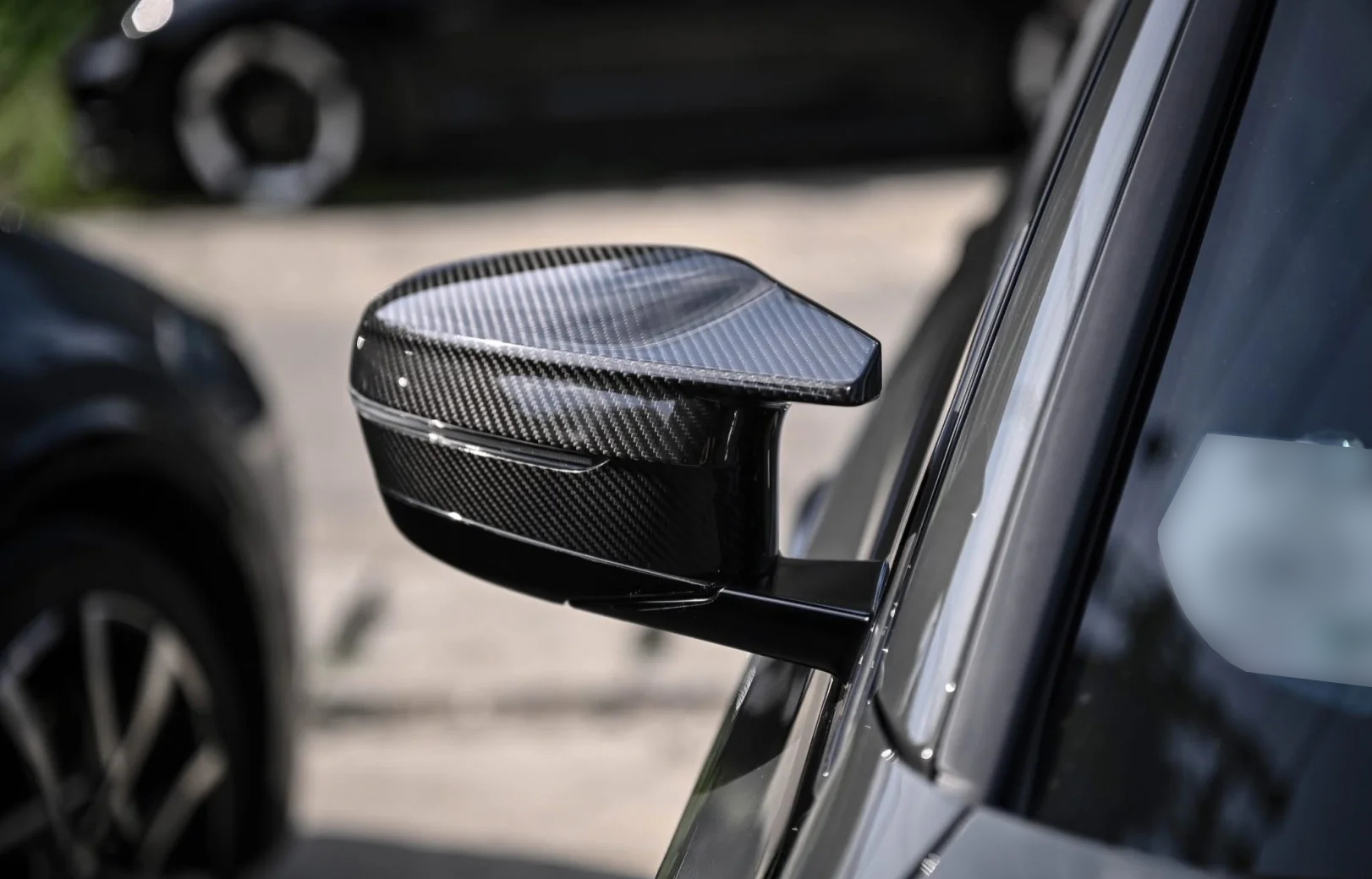 Real Carbon Fiber Mirror Caps Set for BMW M3 M4 G80/G82