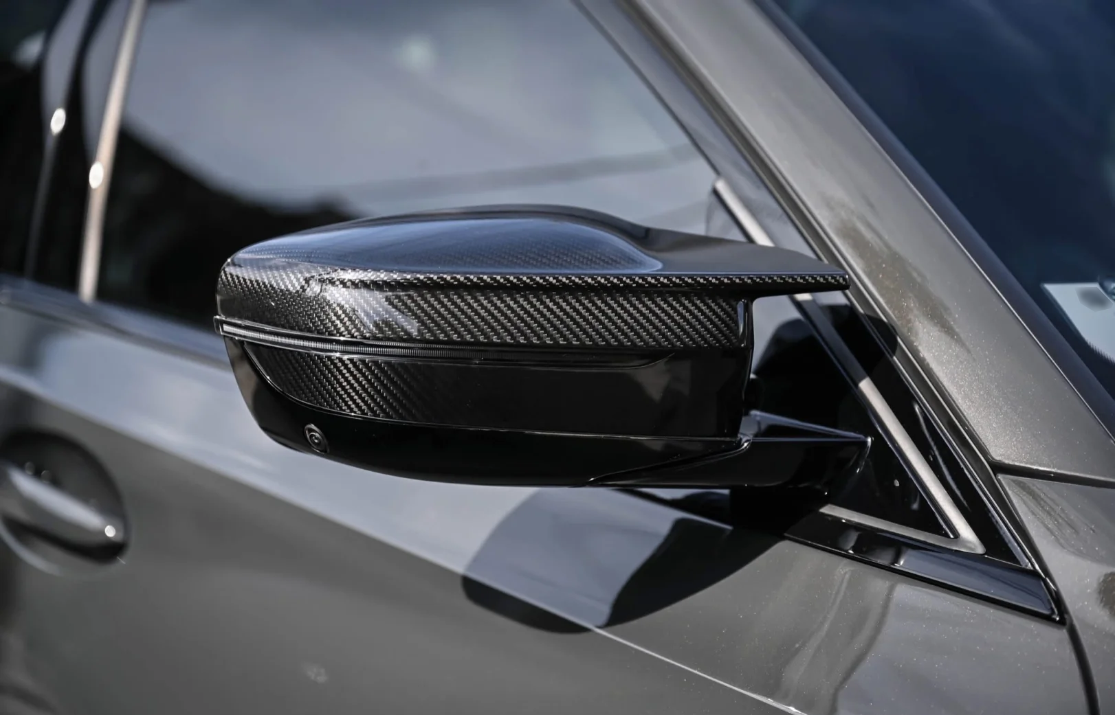 Real Carbon Fiber Mirror Caps Set for BMW M3 M4 G80/G82
